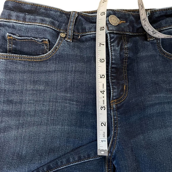 Loft Curvy Skinny Jeans Women's size 4 (27) Dark Wash - Picture 5 of 10